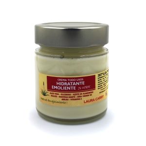 Crema corporal con aloe vera de cosmética natural.
