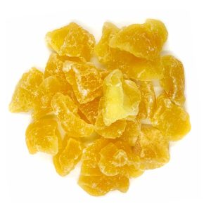 Trozos de manzana deshidratada.