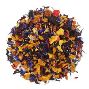 Infusión de frutas, fresas y nata