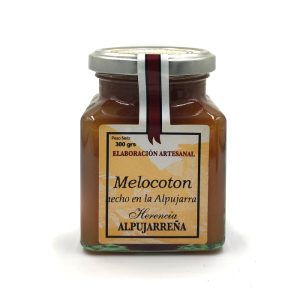 Mermelada artesanal de melocotón.