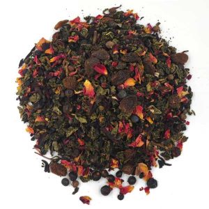 Té azul bayas silvestres