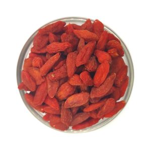 Bayas de goji deshidratadas.