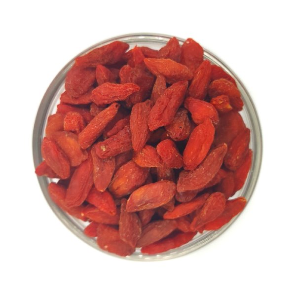 Bayas de goji deshidratadas.