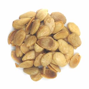 Almendras fritas con sal.