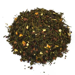 Té verde naranja y chocolate
