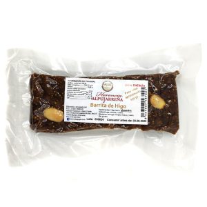 Pan de higo de la Alpujarra con forma de barrita.