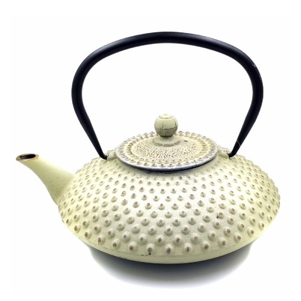 Tetera de hierro fundido.