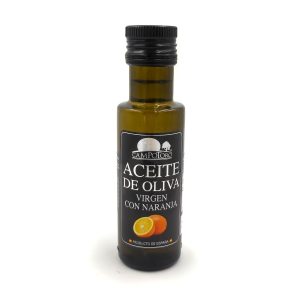 Aceite de oliva con naranja pequeño