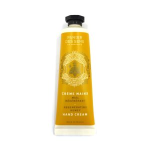 Crema de manos efecto regenerador con extracto de miel y própolis.