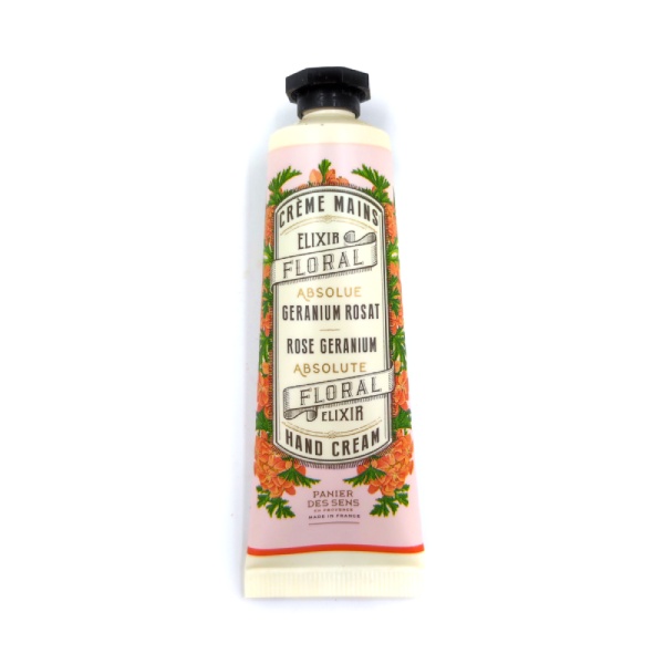 Crema de manos efecto hidratante con aceite esencial de geranio rosa. Cantidad: 30 ml.