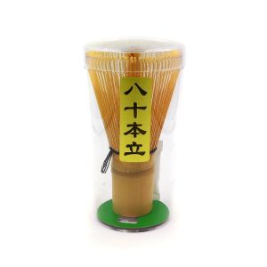Batidor de bambú tradicional para el té matcha.