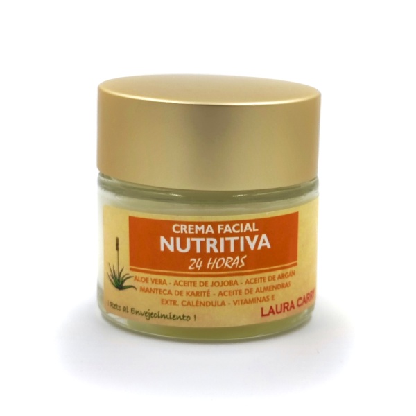 Crema hidratante para pieles secas de Laura Carry.