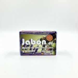 Jabón natural de aceite de oliva y lavanda