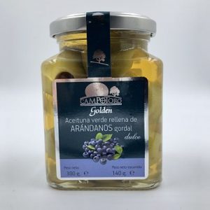 Aceitunas gordal con arándanos