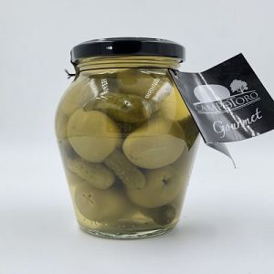 Aceitunas gordal rellenas de pepinillo