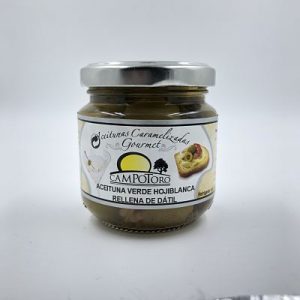 Aceitunas caramelizadas rellenas de dátil