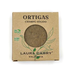Champú sólido artesanal con ortigas de Laura Carry.