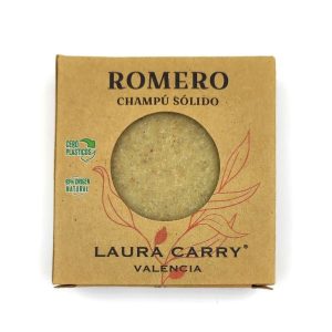 Champú sólido artesanal con romero de Laura Carry.