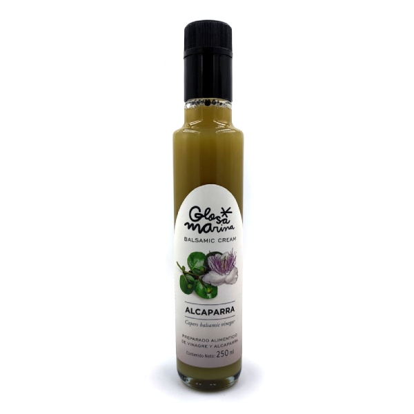 Crema de vinagre balsámico con alcaparras, Glosa Marina.