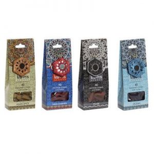 Incienso cono set madera "ASIAN SPICE" - 40 unidades