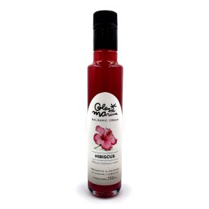 Crema de vinagre balsámico con hibisco, Glosa Marina.