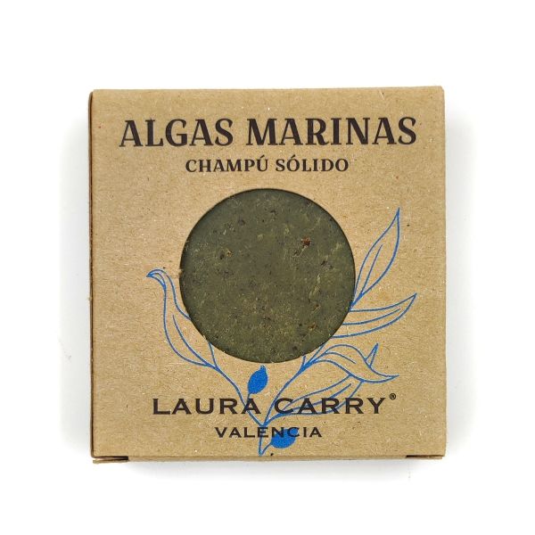 Champú sólido artesanal con algas marinas de Laura Carry.