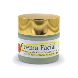 Crema hidratante con aceite de oliva virgen extra.