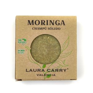 Champú sólido artesanal con moringa de Laura Carry.