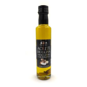 Aceite de oliva con boletus grande