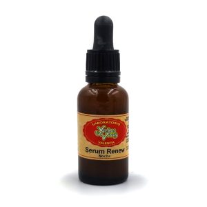 Sérum facial de cosmética natural.