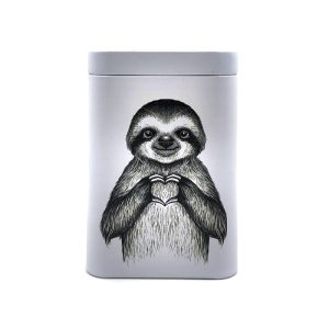 Lata decorada para conservar el té o las infusiones a granel.