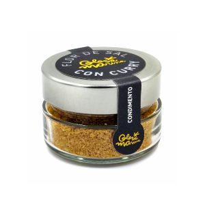 Flor de sal del mar Mediterráneo mezclada con curry.