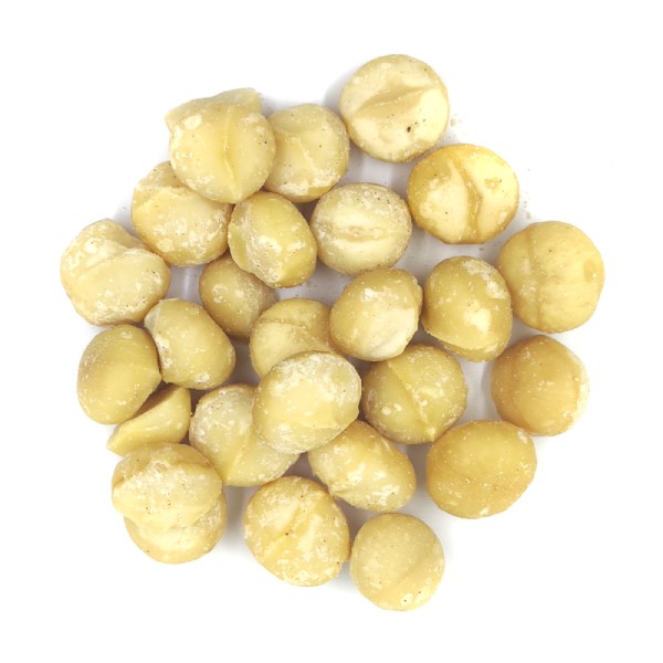 Nueces de macadamia al natural.