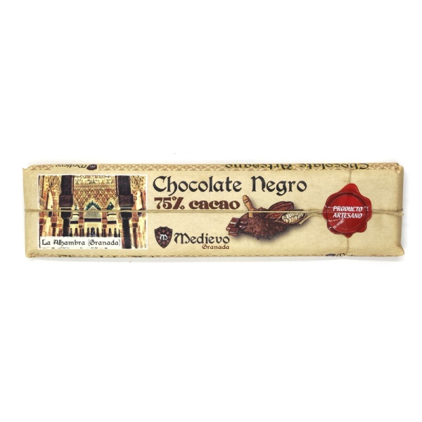 Tableta grande de chocolate artesano con un 75% de cacao.