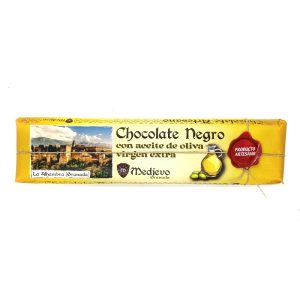 Tableta grande de chocolate artesano con aceite de oliva virgen extra.