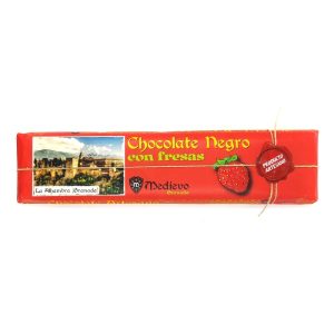 Tableta grande de chocolate artesano con fresas.