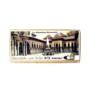 Tableta de chocolate con leche artesano con un 37% de cacao.