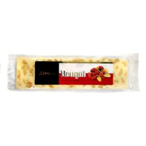 Turrón semiduro con cacahuetes.