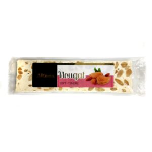 Turrón semiduro con almendras.