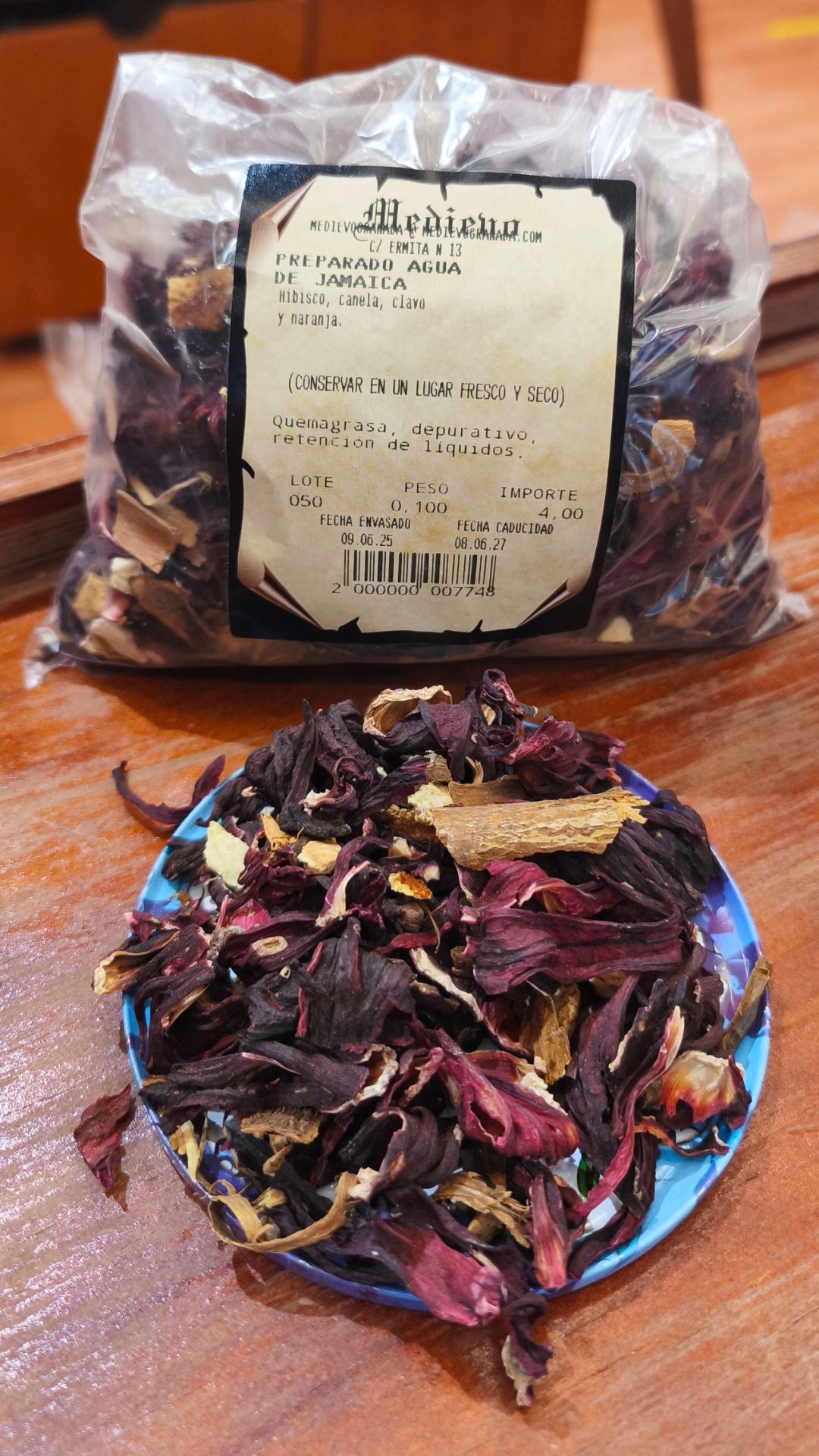 Preparado Agua de Jamaica